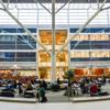 View of students working in SSC atrium