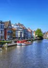 Ghent Canal surrounded by colorful historic buildings